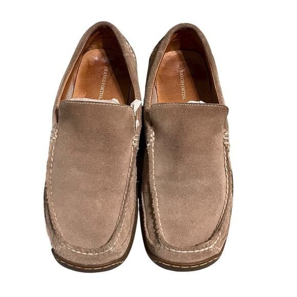 Franco Fortini | Suede Leather Driving Slip-on Comfort Loafers Camel Brown 11 - Picture 1 of 10